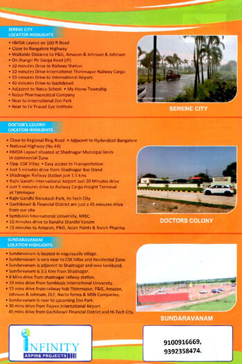 Infinity Aspire Projects - Hyderabad, Telangana